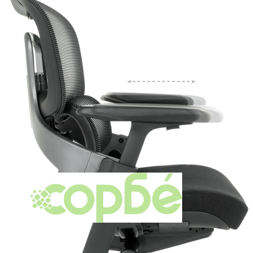 Ергономичен офис стол METZ в черно ➤ топ цена ➤ sorbe.bg