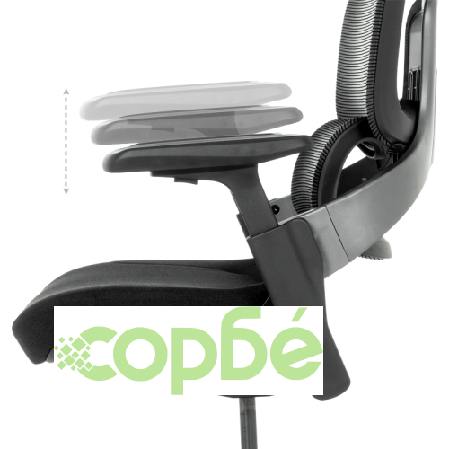 Ергономичен офис стол METZ в черно ➤ топ цена ➤ sorbe.bg