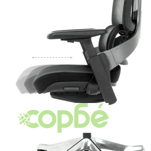 Ергономичен офис стол METZ в черно ➤ топ цена ➤ sorbe.bg