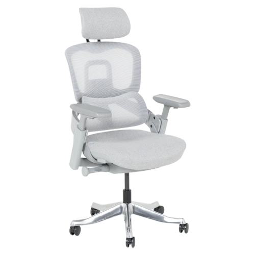 Ергономичен офис стол METZ в сиво ➤ топ цена ➤ sorbe.bg