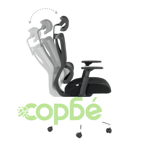 Ергономичен Офис Стол GAP в Черно ➤ топ цена ➤ sorbe.bg