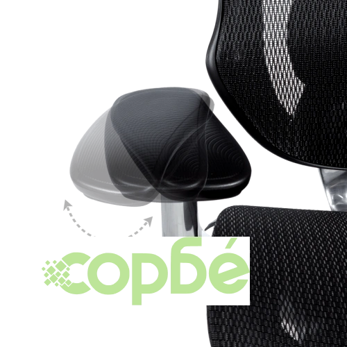 Ергономичен офис стол MANA в черно ➤ топ цена ➤ sorbe.bg