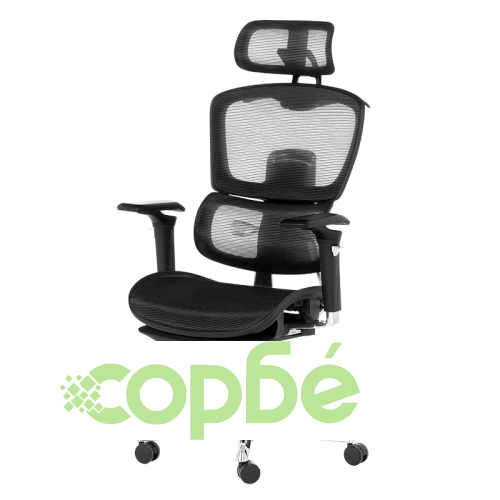 Ергономичен работен стол HAM в черно ➤ топ цена ➤ sorbe.bg