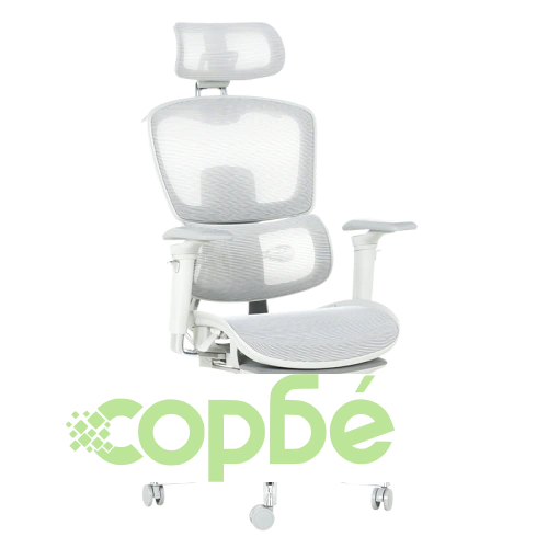 Ергономичен офис стол HAM W в сив цвят ➤ топ цена ➤ sorbe.bg