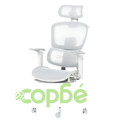 Ергономичен офис стол HAM W в сив цвят ➤ топ цена ➤ sorbe.bg