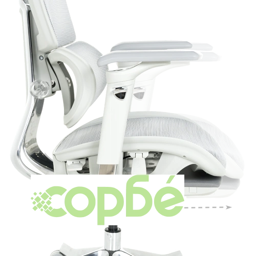 Ергономичен офис стол HAM W в сив цвят ➤ топ цена ➤ sorbe.bg