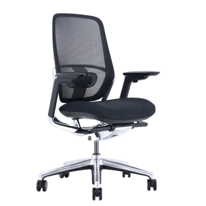 Ергономичен офис стол KLOTEN, черен цвят