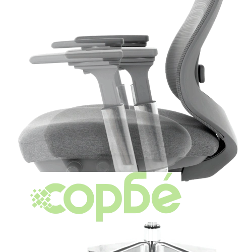 Ергономичен офис стол BADEN в сиво ➤ топ цена ➤ sorbe.bg