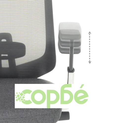 Ергономичен офис стол BADEN в сиво ➤ топ цена ➤ sorbe.bg