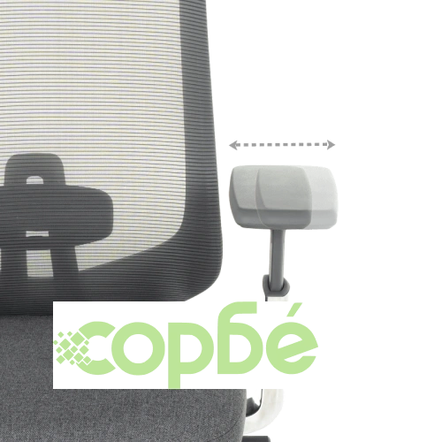 Ергономичен офис стол BADEN в сиво ➤ топ цена ➤ sorbe.bg