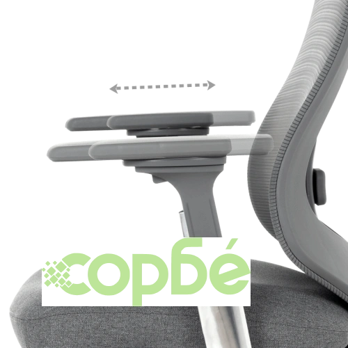 Ергономичен офис стол BADEN в сиво ➤ топ цена ➤ sorbe.bg