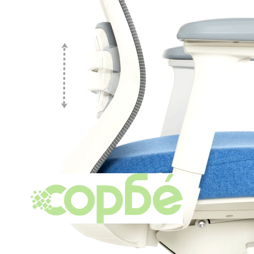 Ергономичен офис стол GLAND в синьо-сиво ➤ топ цена ➤ sorbe.bg