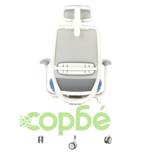 Ергономичен офис стол GLAND в синьо-сиво ➤ топ цена ➤ sorbe.bg