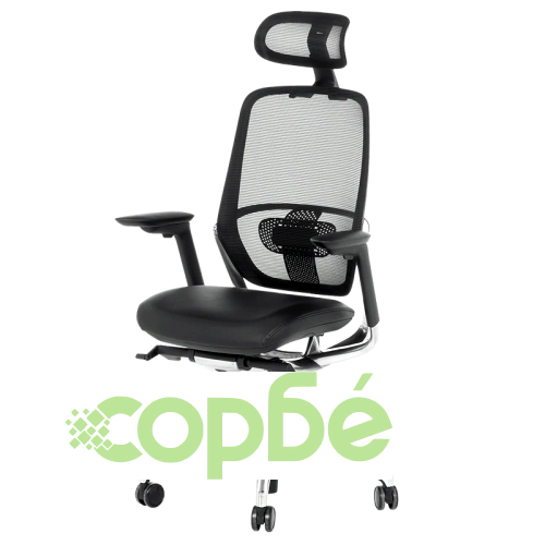 Ергономичен офис стол VAUD LUX в черно ➤ топ цена ➤ sorbe.bg