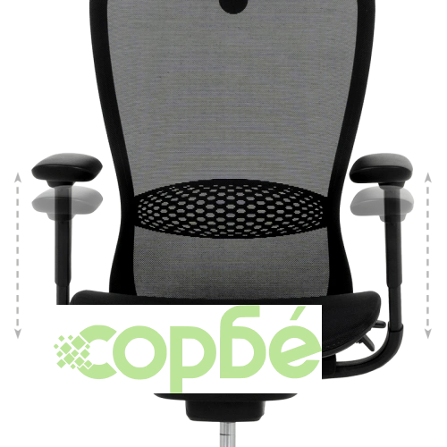 Ергономичен офис стол STANS в черно ➤ топ цена ➤ sorbe.bg