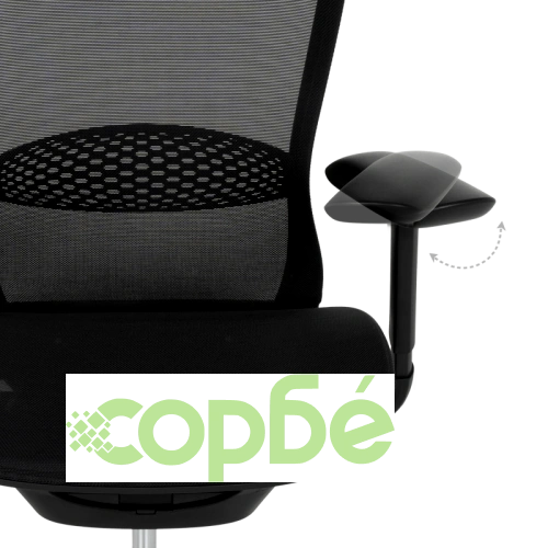 Ергономичен офис стол STANS в черно ➤ топ цена ➤ sorbe.bg