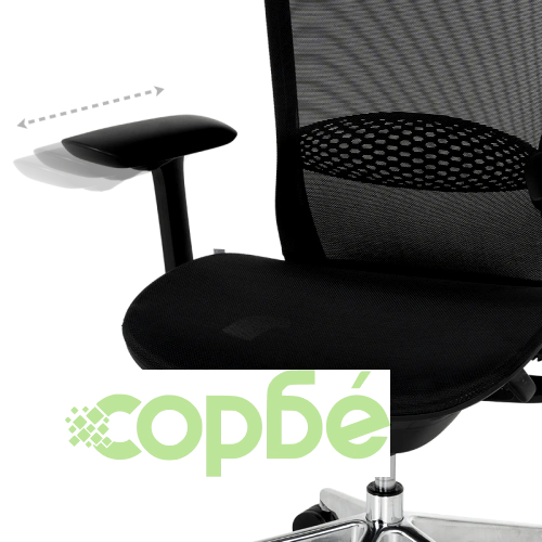 Ергономичен офис стол STANS в черно ➤ топ цена ➤ sorbe.bg