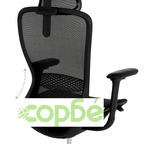 Ергономичен офис стол STANS в черно ➤ топ цена ➤ sorbe.bg