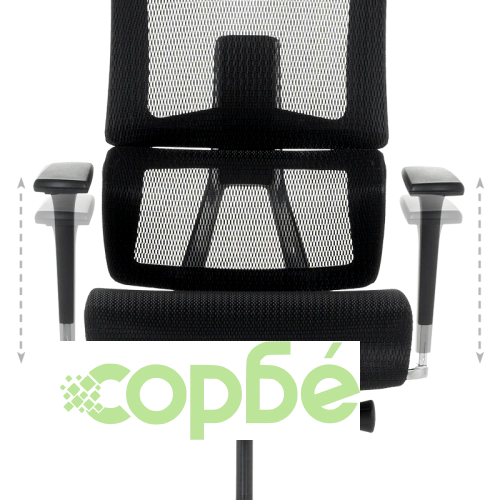 Ергономичен офис стол FRANCA в черен цвят ➤ топ цена ➤ sorbe.bg