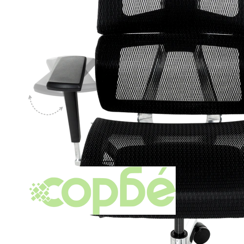 Ергономичен офис стол FRANCA в черен цвят ➤ топ цена ➤ sorbe.bg