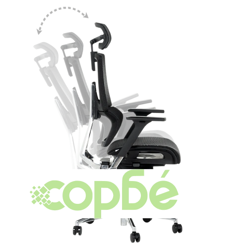 Ергономичен офис стол FRANCA в черен цвят ➤ топ цена ➤ sorbe.bg