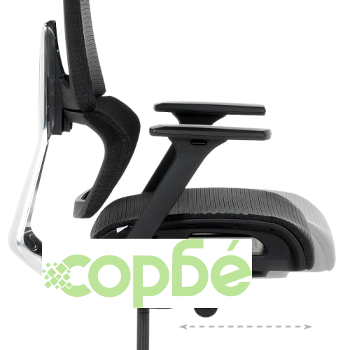 Ергономичен офис стол FRANCA в черен цвят ➤ топ цена ➤ sorbe.bg