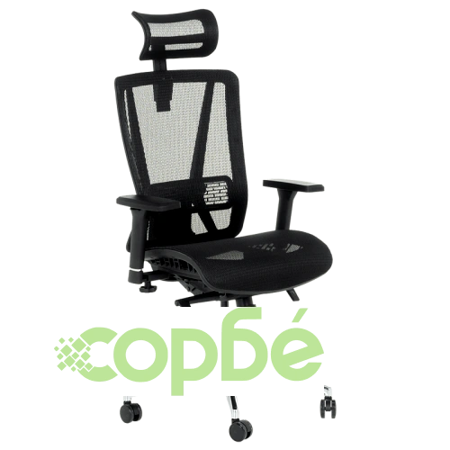 Ергономичен офис стол PALMAS в черно ➤ топ цена ➤ sorbe.bg