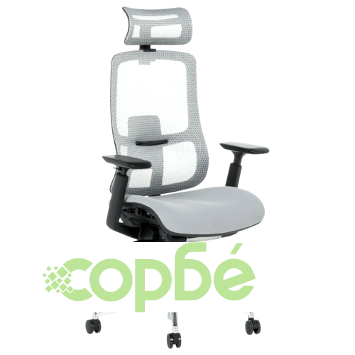 Сив ергономичен стол SALTO ➤ топ цена ➤ sorbe.bg