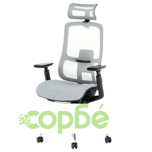 Сив ергономичен стол SALTO ➤ топ цена ➤ sorbe.bg