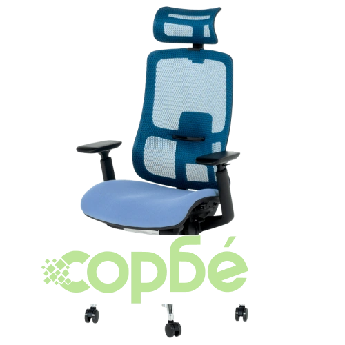 Ергономичен офис стол SALTO в синьо ➤ топ цена ➤ sorbe.bg