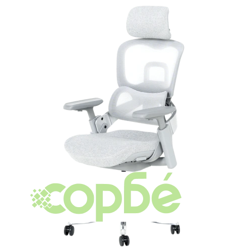 Ергономичен офис стол LYON в сив цвят ➤ топ цена ➤ sorbe.bg