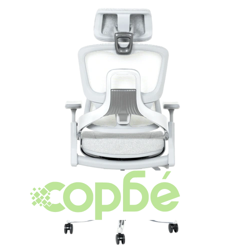 Ергономичен офис стол LYON в сив цвят ➤ топ цена ➤ sorbe.bg