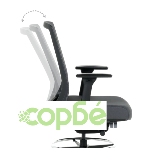 Ергономичен офис стол PAROW - сив ➤ топ цена ➤ sorbe.bg