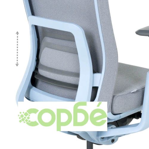 ERMELO - Ергономичен офис стол в син цвят ➤ топ цена ➤ sorbe.bg