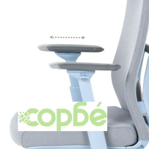 ERMELO - Ергономичен офис стол в син цвят ➤ топ цена ➤ sorbe.bg