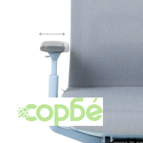 ERMELO - Ергономичен офис стол в син цвят ➤ топ цена ➤ sorbe.bg