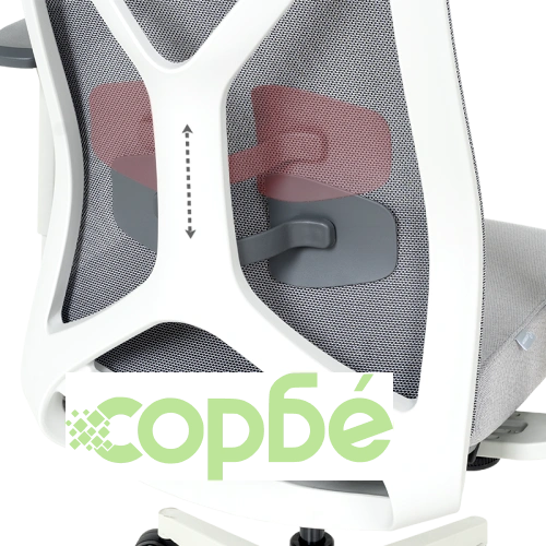 Ергономичен офис стол SARON - цвят сив ➤ топ цена ➤ sorbe.bg