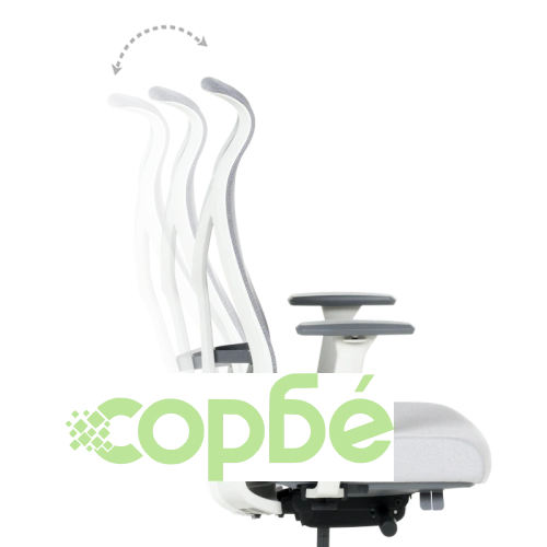 Ергономичен офис стол SARON - цвят сив ➤ топ цена ➤ sorbe.bg