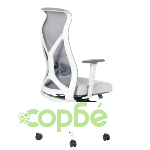 Ергономичен офис стол SARON - цвят сив ➤ топ цена ➤ sorbe.bg