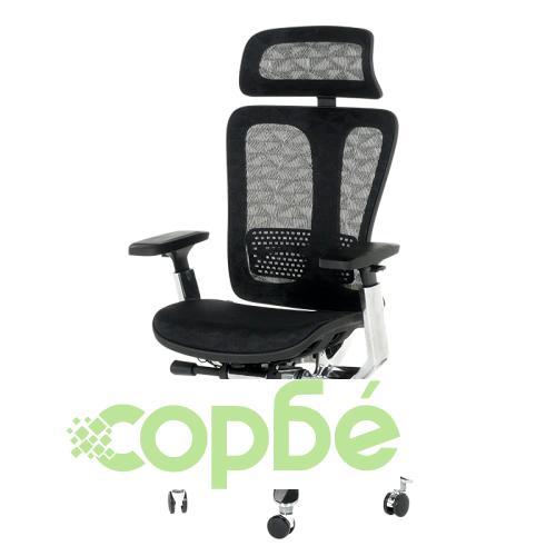 Ергономичен офис стол TRAIL в черно ➤ топ цена ➤ sorbe.bg