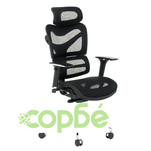 Ергономичен офис стол JASPER в черно ➤ топ цена ➤ sorbe.bg