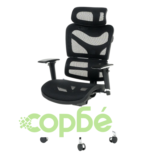 Ергономичен офис стол JASPER в черно ➤ топ цена ➤ sorbe.bg