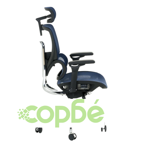 Ергономичен офис стол CALGARY в синьо ➤ топ цена ➤ sorbe.bg