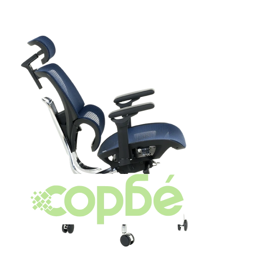 Ергономичен офис стол CALGARY в синьо ➤ топ цена ➤ sorbe.bg