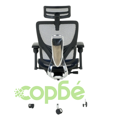 Ергономичен офис стол CALGARY в синьо ➤ топ цена ➤ sorbe.bg