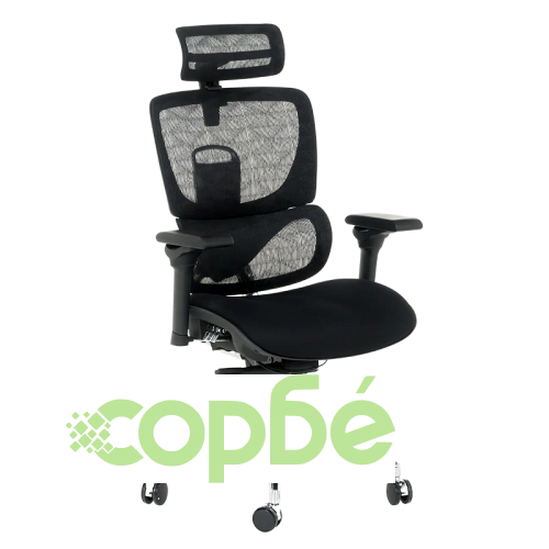 Елегантен Ергономичен Офис Стол GANDER - Черен ➤ топ цена ➤ sorbe.bg