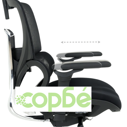 Елегантен Ергономичен Офис Стол GANDER - Черен ➤ топ цена ➤ sorbe.bg