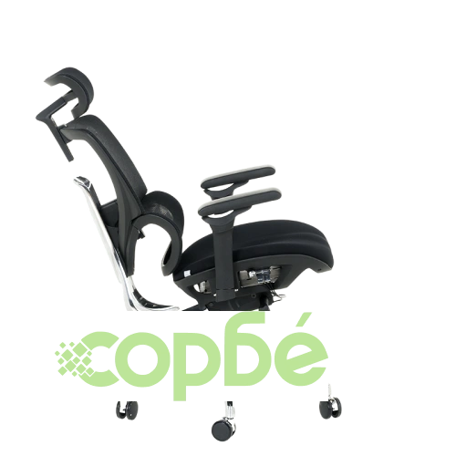 Елегантен Ергономичен Офис Стол GANDER - Черен ➤ топ цена ➤ sorbe.bg