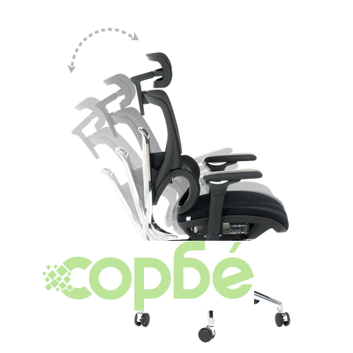 Елегантен Ергономичен Офис Стол GANDER - Черен ➤ топ цена ➤ sorbe.bg