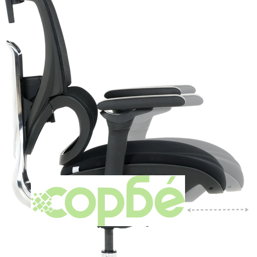 Елегантен Ергономичен Офис Стол GANDER - Черен ➤ топ цена ➤ sorbe.bg